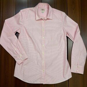 J Crew‎ Haberdashery Pink Micro Stripe Button Down Shirt